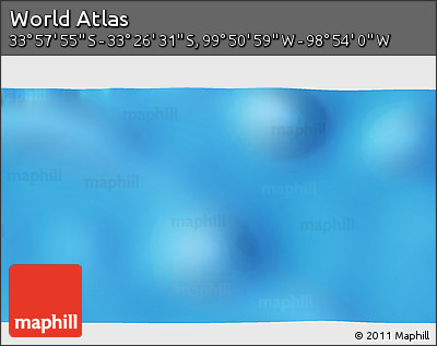 Shaded Relief 3D Map of the Area around 33° 42' 13" S, 99° 22' 30" W