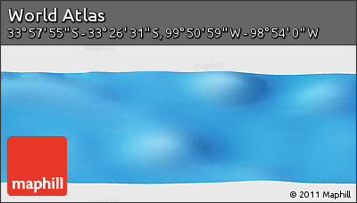 Physical Panoramic Map of the Area around 33° 42' 13" S, 99° 22' 30" W