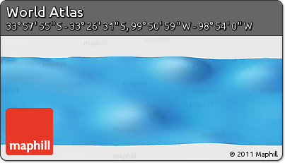 Physical Panoramic Map of the Area around 33° 42' 13" S, 99° 22' 30" W