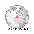 Outline Map of the Area around 34° 0' 57" N, 0° 4' 30" E, rectangular outline