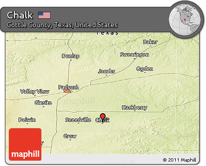 Physical Panoramic Map of Chalk
