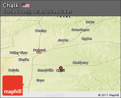 Physical Panoramic Map of Chalk