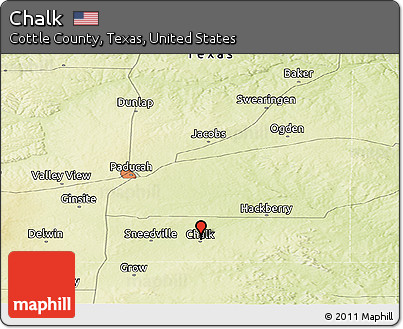 Physical Panoramic Map of Chalk