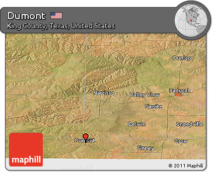 Satellite Panoramic Map of Dumont