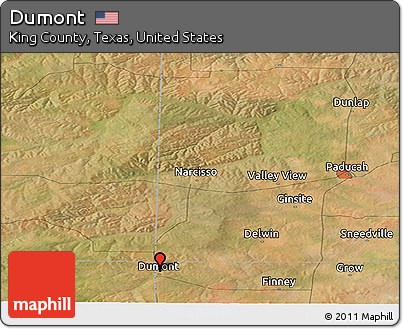 Satellite Panoramic Map of Dumont