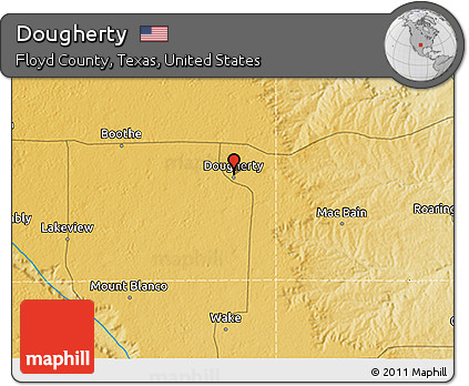 Physical 3D Map of Dougherty