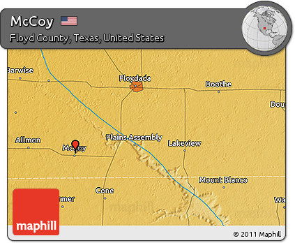 Physical 3D Map of McCoy