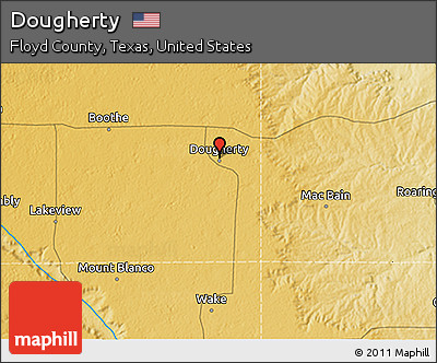 Physical 3D Map of Dougherty