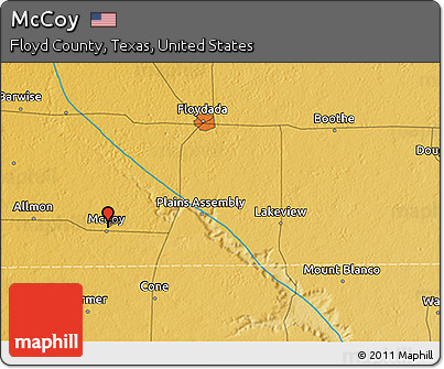 Physical 3D Map of McCoy