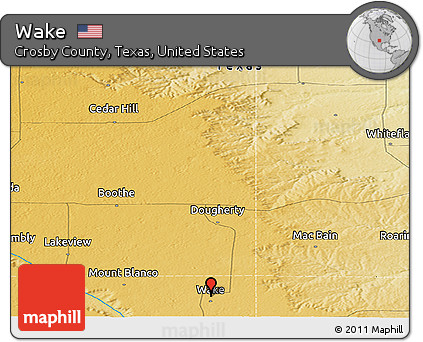 Physical Panoramic Map of Wake