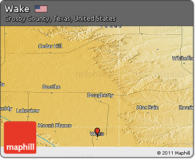 Physical Panoramic Map of Wake