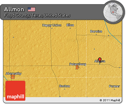 Physical 3D Map of Allmon