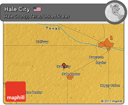 Physical 3D Map of Hale City