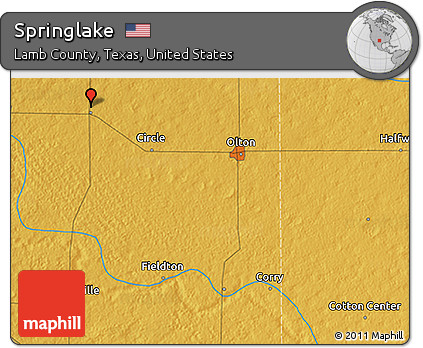 Physical 3D Map of Springlake