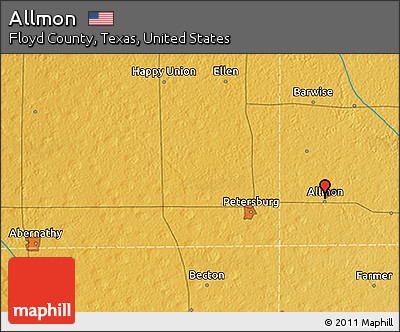 Physical 3D Map of Allmon