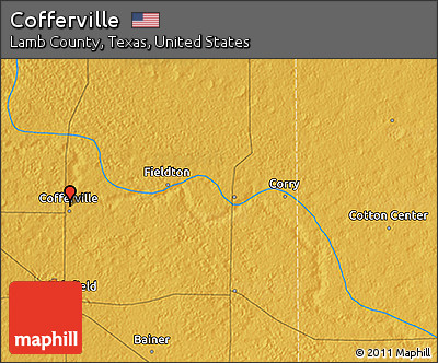 Physical 3D Map of Cofferville
