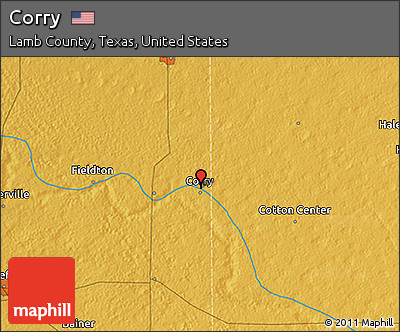 Physical 3D Map of Corry