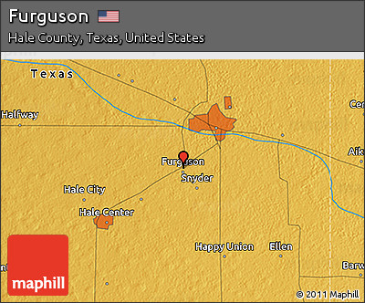 Physical 3D Map of Furguson