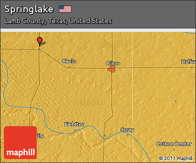 Physical 3D Map of Springlake