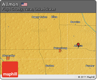 Physical 3D Map of Allmon