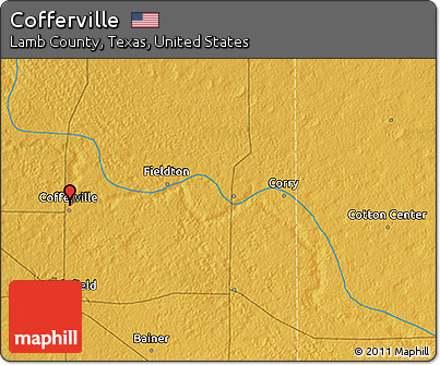 Physical 3D Map of Cofferville