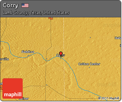Physical 3D Map of Corry