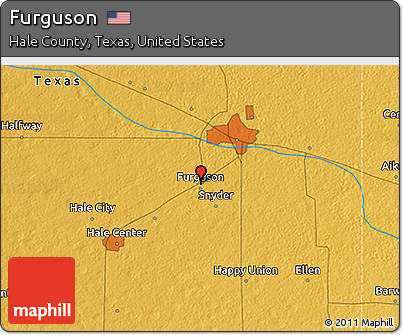 Physical 3D Map of Furguson