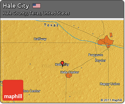 Physical 3D Map of Hale City