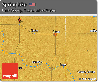 Physical 3D Map of Springlake