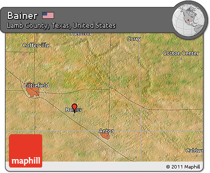 Satellite 3D Map of Bainer