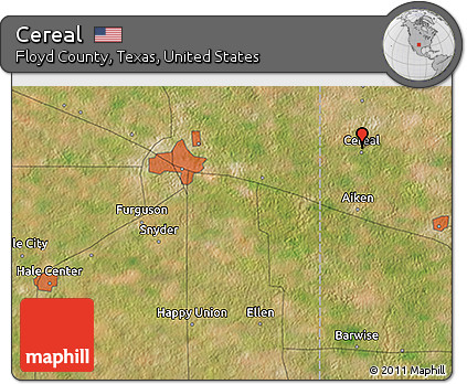 Satellite 3D Map of Cereal