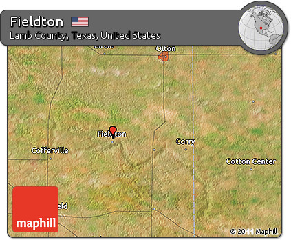 Satellite 3D Map of Fieldton