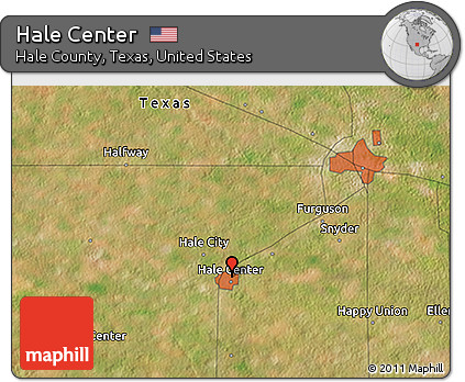 Satellite 3D Map of Hale Center