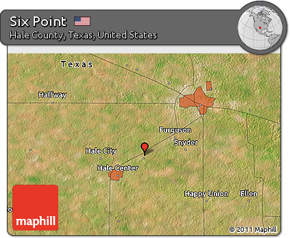 Satellite 3D Map of Six Point
