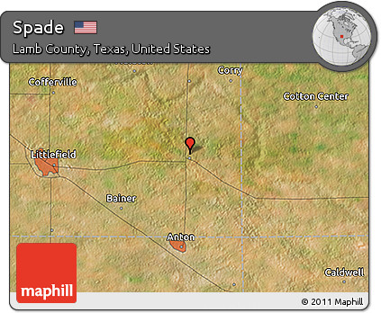 Satellite 3D Map of Spade