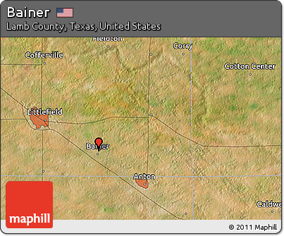 Satellite 3D Map of Bainer