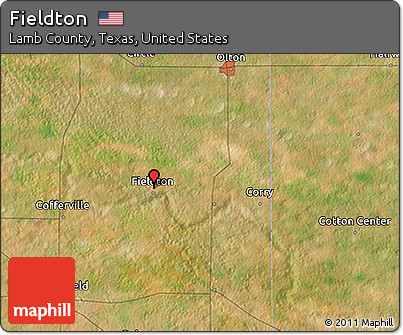 Satellite 3D Map of Fieldton