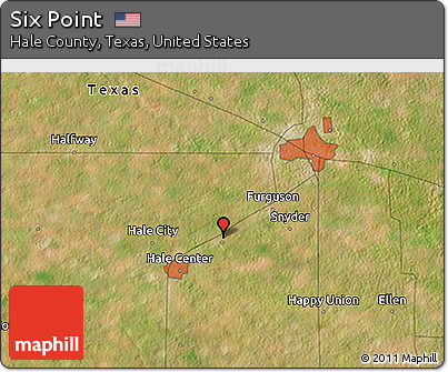 Satellite 3D Map of Six Point