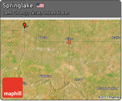 Satellite 3D Map of Springlake