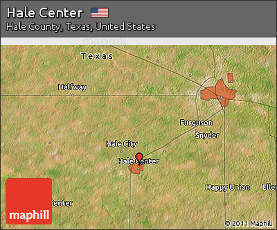 Satellite 3D Map of Hale Center