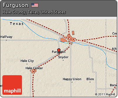 Shaded Relief 3D Map of Furguson
