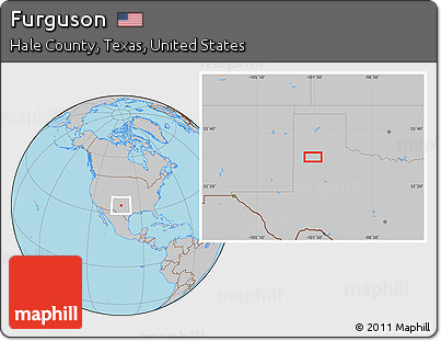 Gray Location Map of Furguson