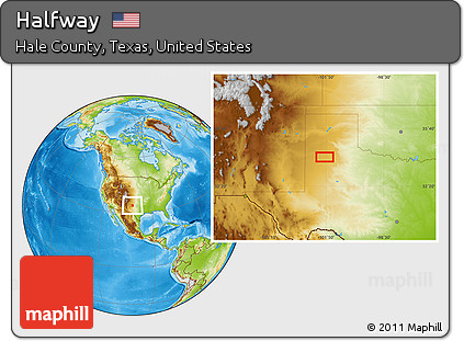 Physical Location Map of Halfway