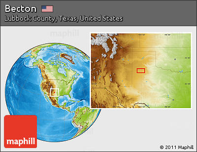 Physical Location Map of Becton