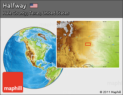 Physical Location Map of Halfway
