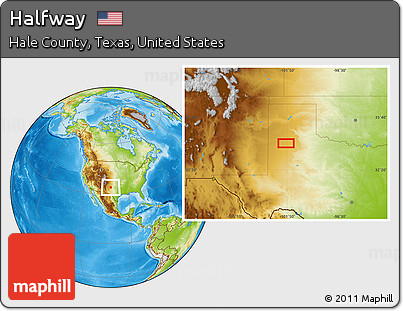 Physical Location Map of Halfway