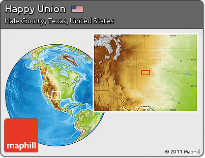 Physical Location Map of Happy Union
