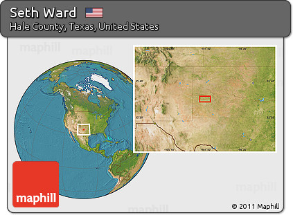 Satellite Location Map of Seth Ward