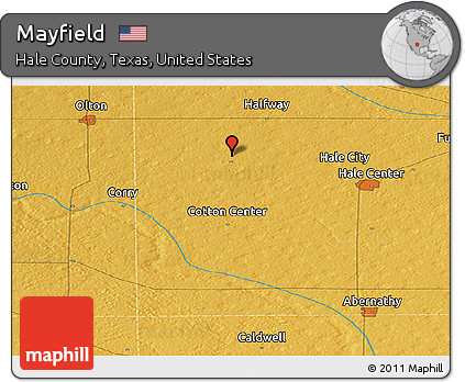Physical Panoramic Map of Mayfield