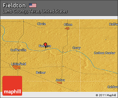 Physical Panoramic Map of Fieldton